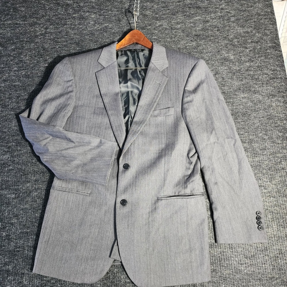 Jos. A. Bank Signature Collection Grey Herringbone 100% Wool Blazer 41R Mens